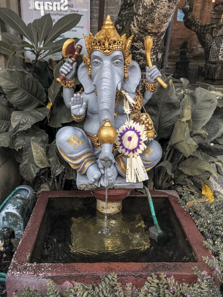 Elephant Statue at Bali temple