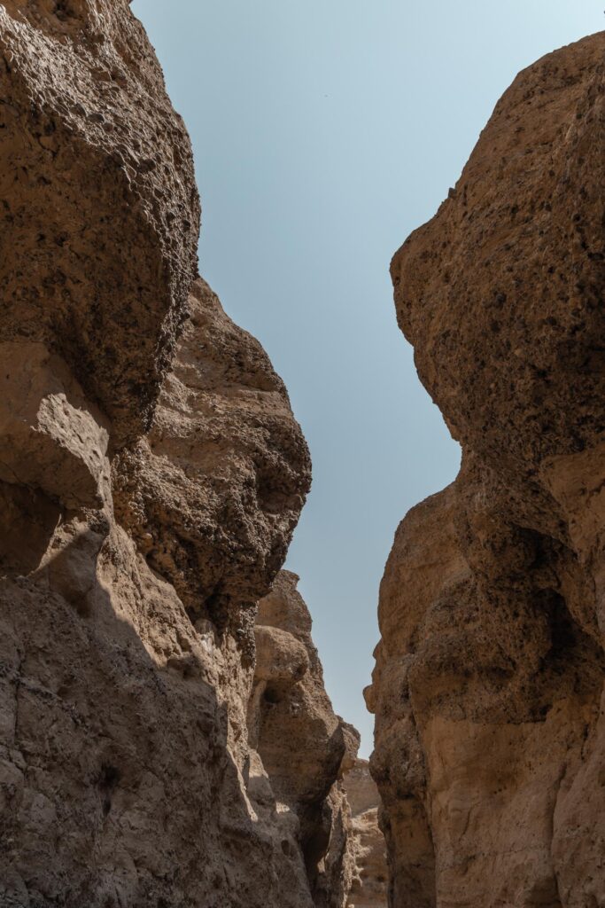 Rock formations in Sesriem Canyon