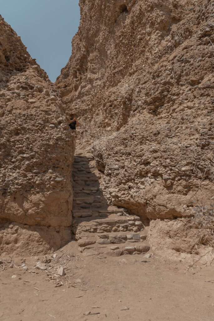 Stair in Sesriem Canyon