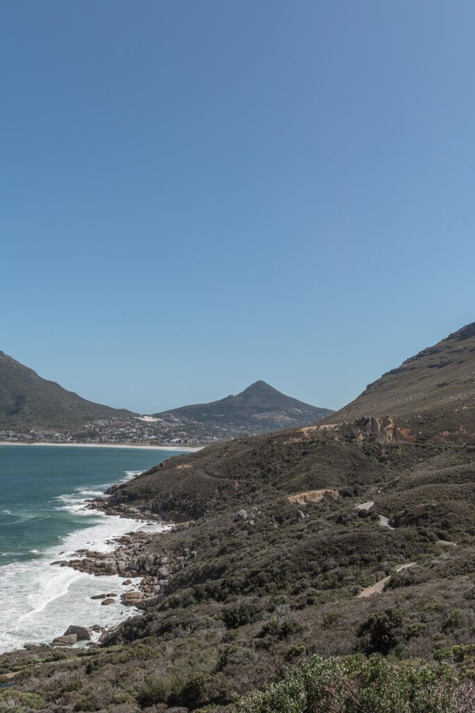 View of Hout Bay in South Africa
