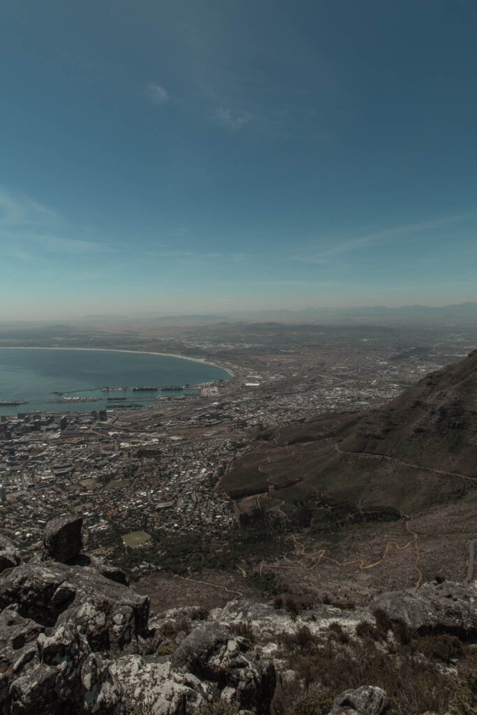 View from Table Mountain in Cape Town